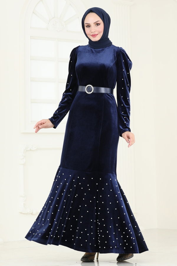 Modaselvim EVENING DRESSES Evening Dress 3715D170 Navy Blue