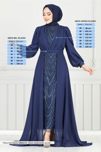 MRV Y.G.S. - Evening Dress 4026YGS898-M Navy Blue