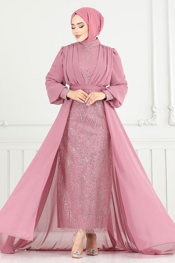 Modaselvim NET 20%+20% DISCOUNT IN THE CARD Evening Dress 4026YGS898-M Powder