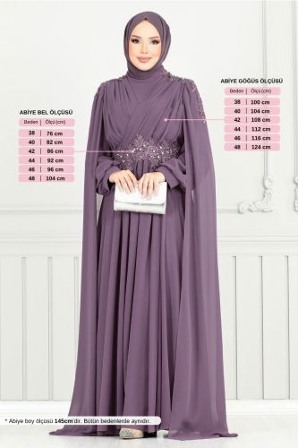 MRV Y.G.S. - Evening Dress 4027YGS898-M Dark Lilac