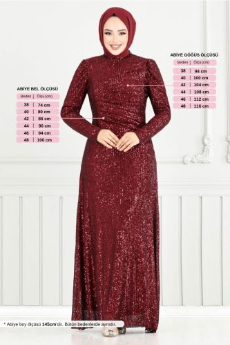 MRV Y.G.S. - Evening Dress 4028YGS898-M Burgundy