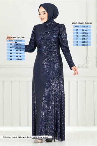 MRV Y.G.S. - Evening Dress 4028YGS898-M Navy Blue