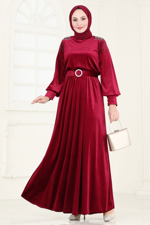 Modaselvim EVENING DRESSES Evening Dress 4266D170 Burgundy