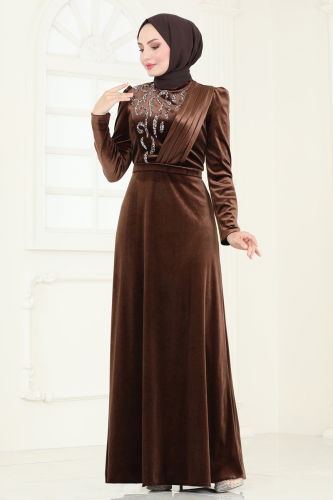 D.M.N. - Evening Dress 4272D170 Brown