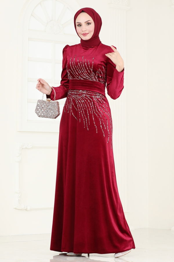 Modaselvim EVENING DRESSES Evening Dress 4345D170 Burgundy