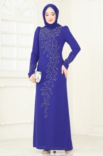 M.D.H. - Evening Dress 4407MDH809 Saxe