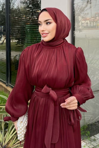 A.L.G.K. - Evening Dress 4604ALGK1170 Burgundy