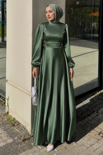 A.L.G. - فستان سهرة اخضر عفني 4637ALG474