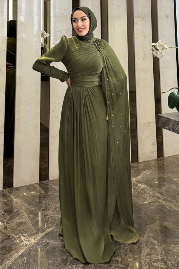 Modaselvim فستان سهرة فستان سهرة اخضر عفني 4662ALGK1170