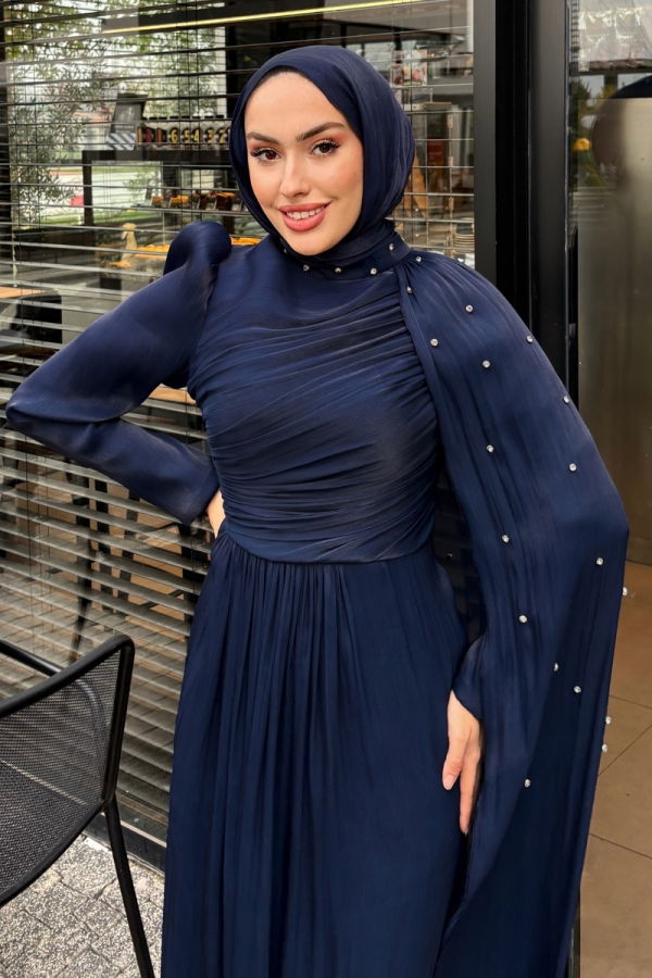 Modaselvim EVENING DRESSES Evening Dress 4662ALGK1170 Navy Blue
