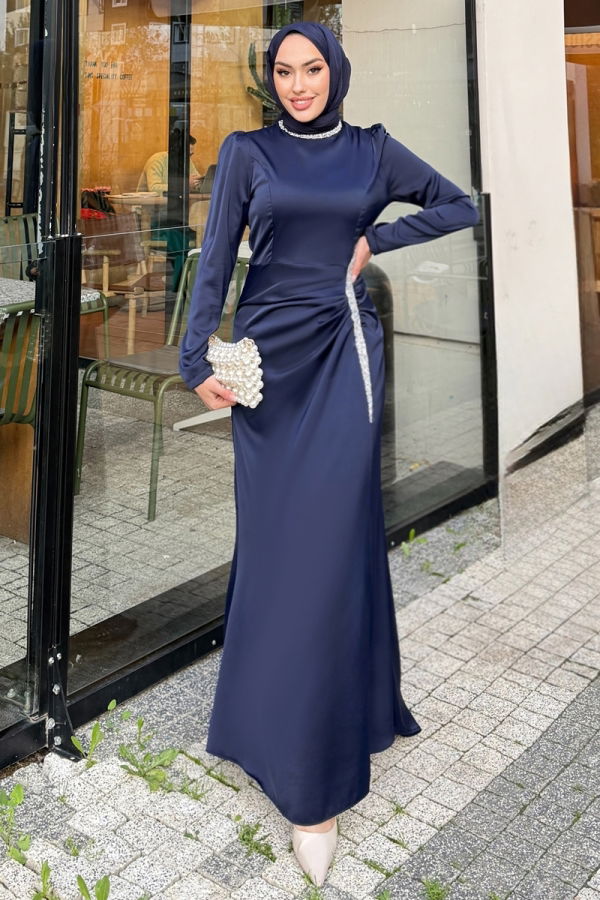 Modaselvim EVENING DRESSES Evening Dress 4663ALGK1170 Navy Blue