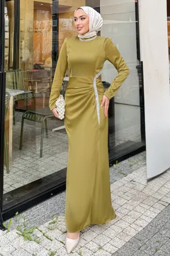 A.L.G.K. - Evening Dress 4663ALGK1170 Oil Green