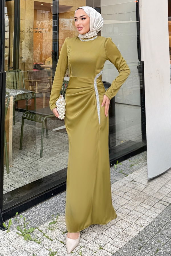 Modaselvim EVENING DRESSES Evening Dress 4663ALGK1170 Oil Green