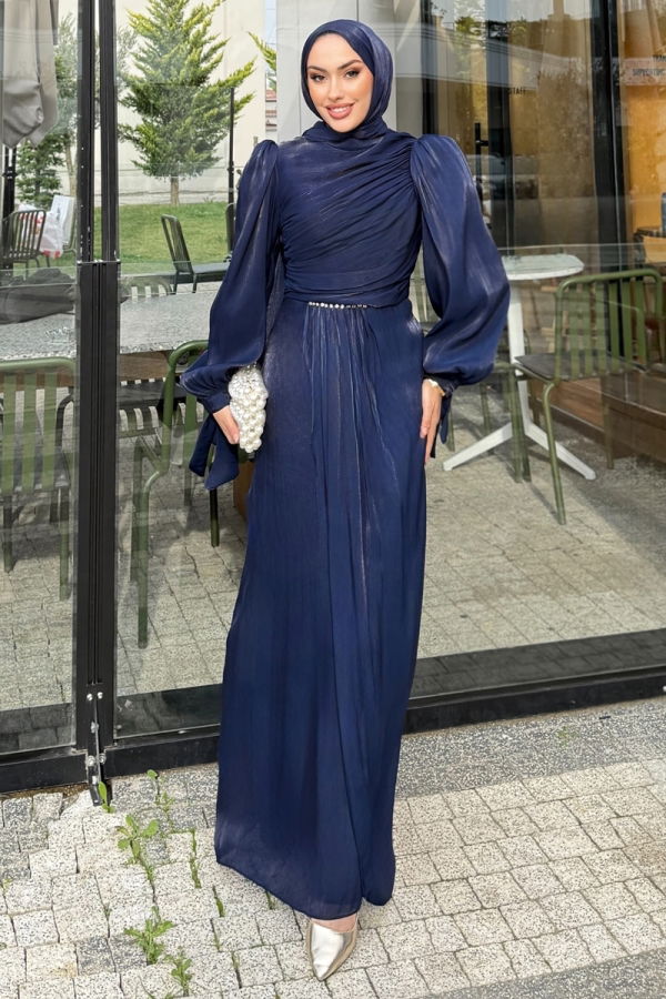 Modaselvim EVENING DRESSES Evening Dress 4666ALGK1170 Navy Blue