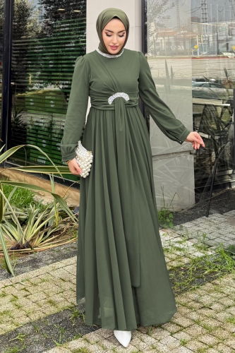 A.L.G.K. - Evening Dress 4695ALGK1170 Khaki