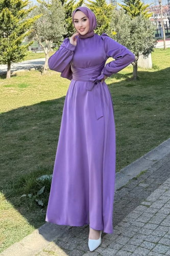 A.L.G.K. - Evening Dress 4723ALGK1170 Dark Lilac