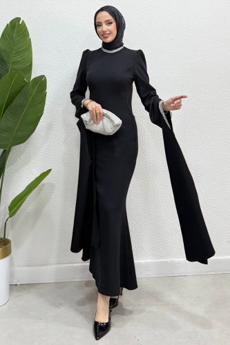 A.L.G.K. - فستان سهرة أسود 4728ALGK1170