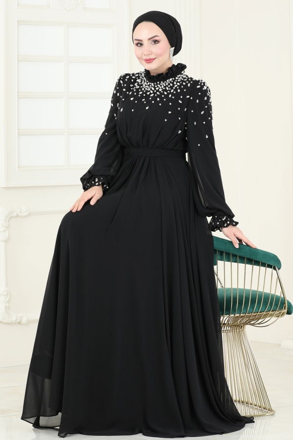 Modaselvim SUAL Evening Dress 4791SRH861 Black