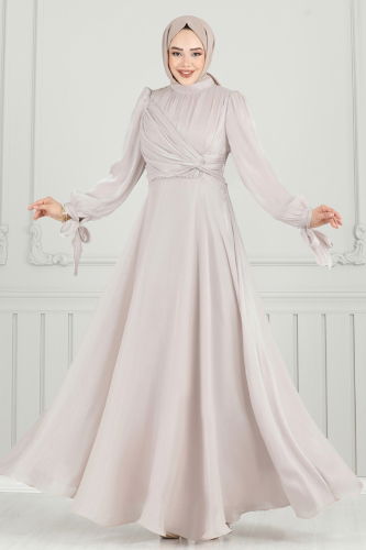 D.M.N. - Evening Dress 4823D170 Stone