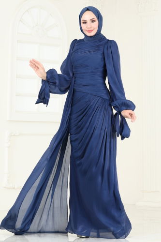 D.M.N. - Evening Dress 4849D170 Indigo