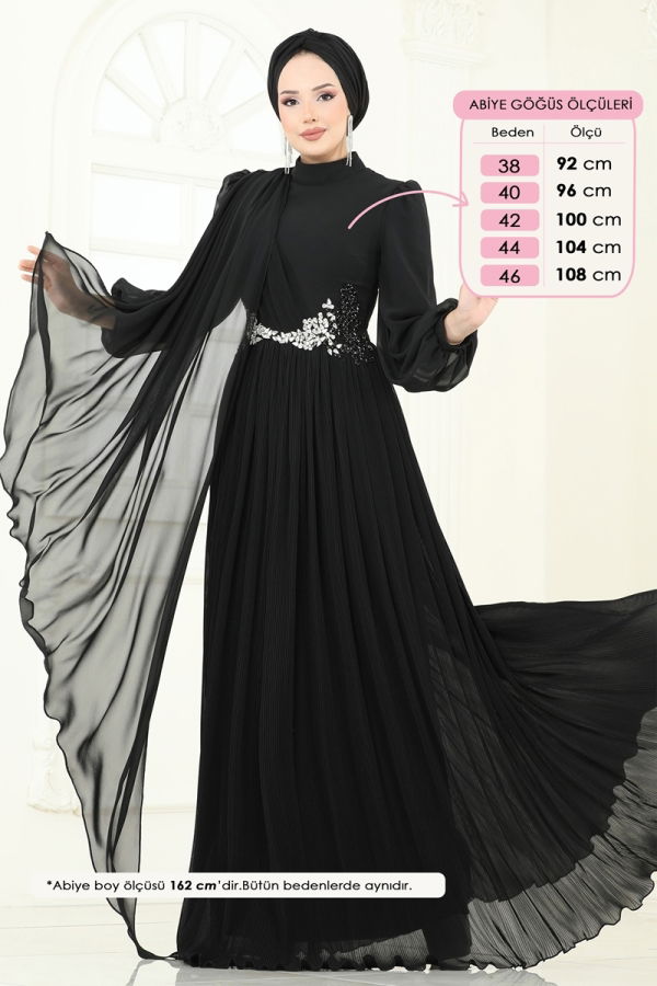 Modaselvim SUAL فستان سهرة أسود 4916SRH861