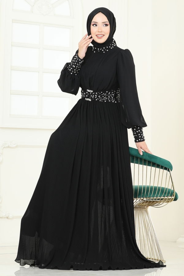 Modaselvim فستان سهرة فستان سهرة أسود 4924SRH861