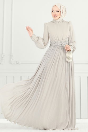 S.R.H. - Evening Dress 4924SRH861 Stone