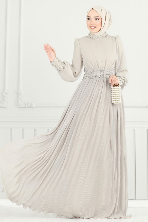 Modaselvim EVENING DRESSES Evening Dress 4924SRH861 Stone