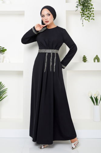 MRV S.L. - EVENING DRESS 5029SL890-M Black
