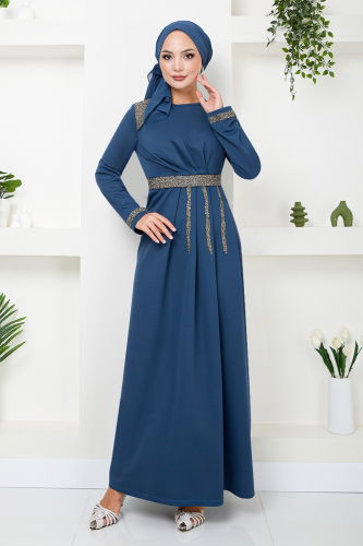 MRV S.L. - EVENING DRESS 5029SL890-M Indigo