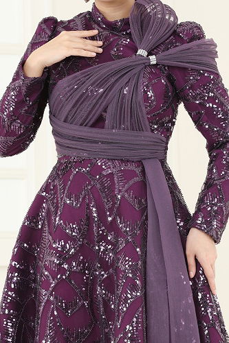 moda selvim فستان سهرة توتي 5099D170 - Thumbnail