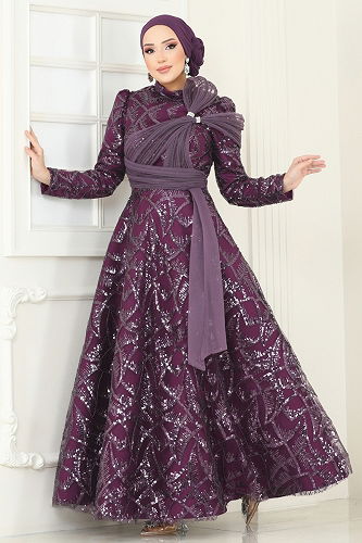 moda selvim فستان سهرة توتي 5099D170 - Thumbnail