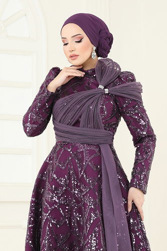 moda selvim فستان سهرة توتي 5099D170 - Thumbnail