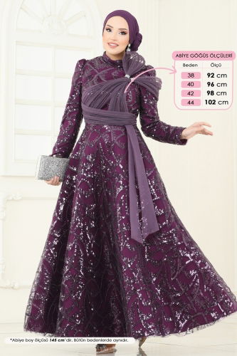 moda selvim فستان سهرة توتي 5099D170 - Thumbnail