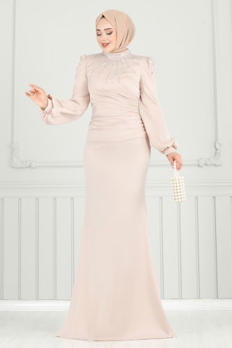 D.M.N. - Evening Dress 5130D170 Stone