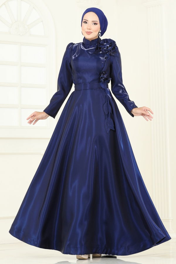 Modaselvim SUAL Evening Dress 5150D170 Navy Blue