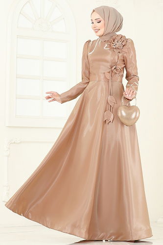 moda selvim Evening Dress 5150D170 Vision - Thumbnail