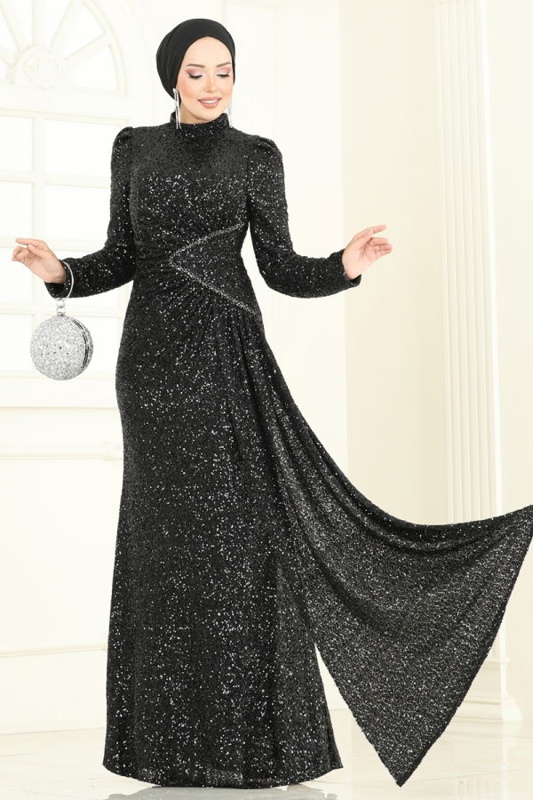 Modaselvim SUAL Evening Dress 5247D170 Black
