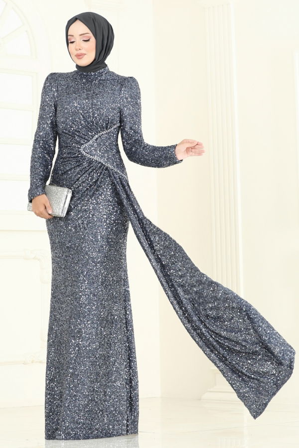 Modaselvim SUAL Evening Dress 5247D170 Blue