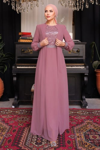 A.L.M. - Evening Dress 52876ALM181 Rose Dried