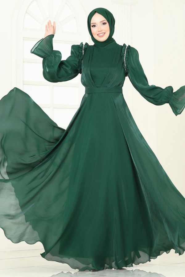 Modaselvim NET 20%+20% DISCOUNT IN THE CARD Evening Dress 5287D170 Emerald