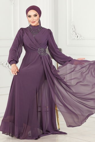 A.L.M. - Evening Dress 52882ALM181 Lila