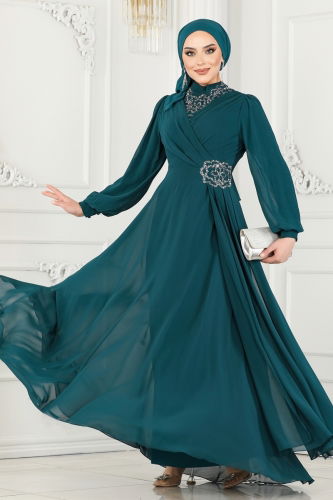 A.L.M. - Evening Dress 52882ALM181 Petroleum