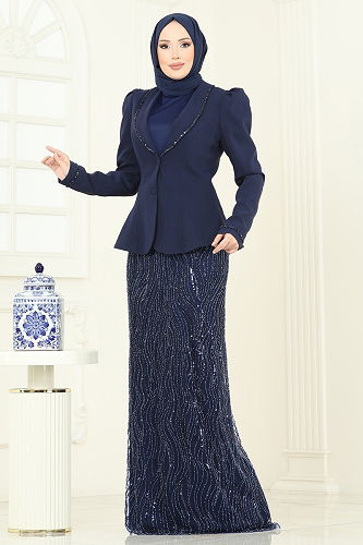 moda selvim Combined 5323DMNK1166 Navy Blue - Thumbnail