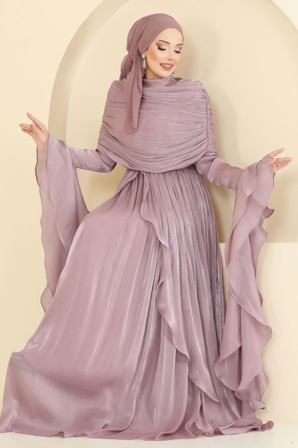 Modaselvim SUAL Evening Dress 5398DMNK1166 Powder