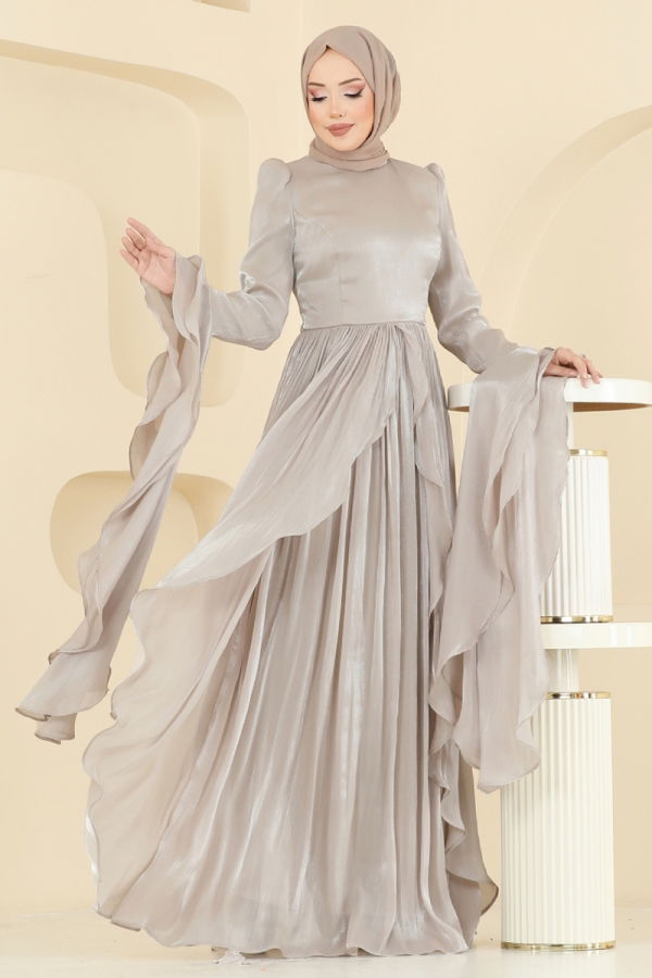 Modaselvim SUAL Evening Dress 5398DMNK1166 Stone