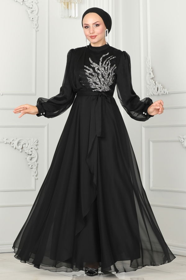 Evening Dress 5402AB368 Black - 3