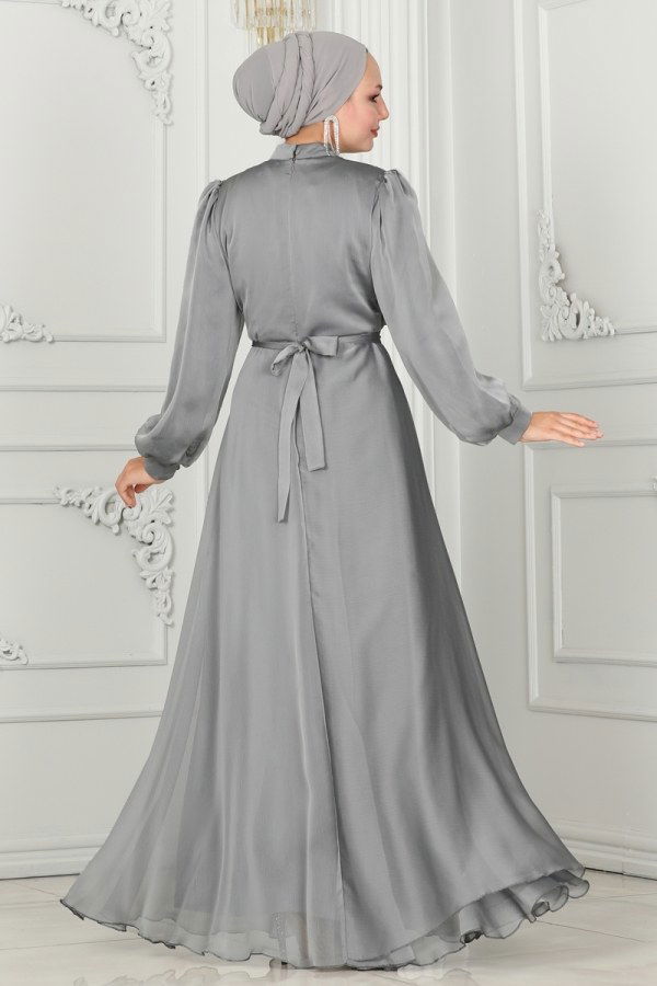 Evening Dress 5402AB368 Gray - 6