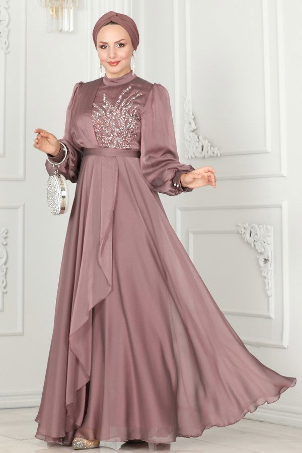 Evening Dress 5402AB368 Rose Dried - 2