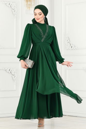 A.B. - EVENING DRESS 5408AB368 Emerald